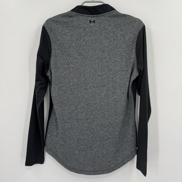 Under Armour Golf Women's Valor 1/2-Zip Pullover Long Sleeve size M Black/Gray - Picture 8 of 10